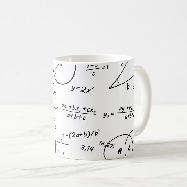 Hjärnigt whiteboard-mugg kaffemugg (Framsida höger)
