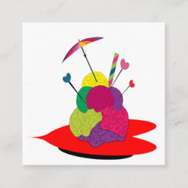 hjärnisskriet fyrkantigt visitkort