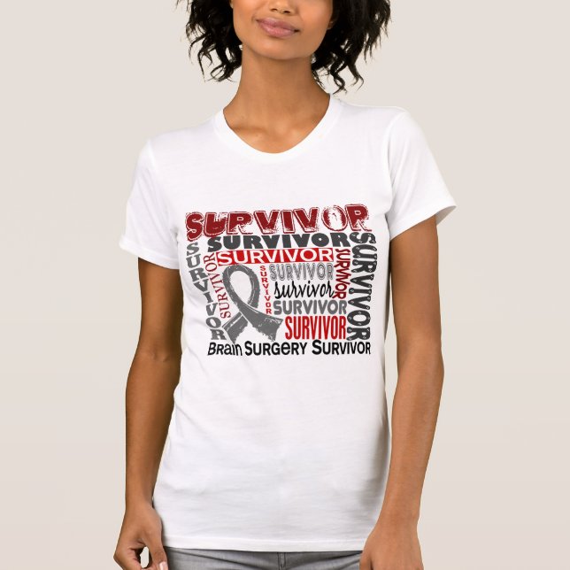 Hjärnkirurgi för överlevande 10 tee shirt (Framsida)