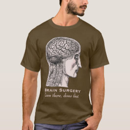 Hjärnkirurgi Survivor Antique Medical Engrave Tee