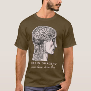 Hjärnkirurgi Survivor Antique Medical Engrave Tee