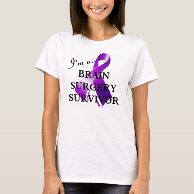 Hjärnkirurgiöverlevande T-shirt (Framsida)