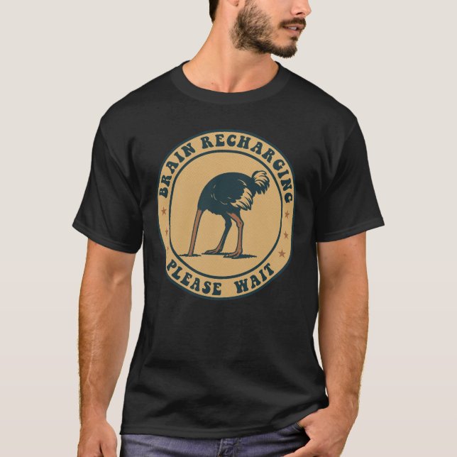 Hjärnladdning: Mental Återställningsläge T-shirt (Framsida)