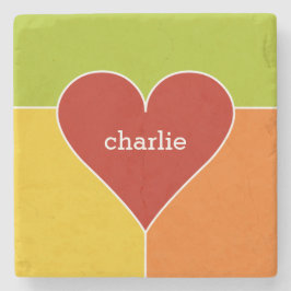 Hjärnmönster skräddarsydda initialer stentallrikar stenunderlägg