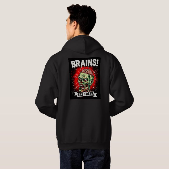 Hjärnor! Eat Fresh Hoodie (Hel baksida)