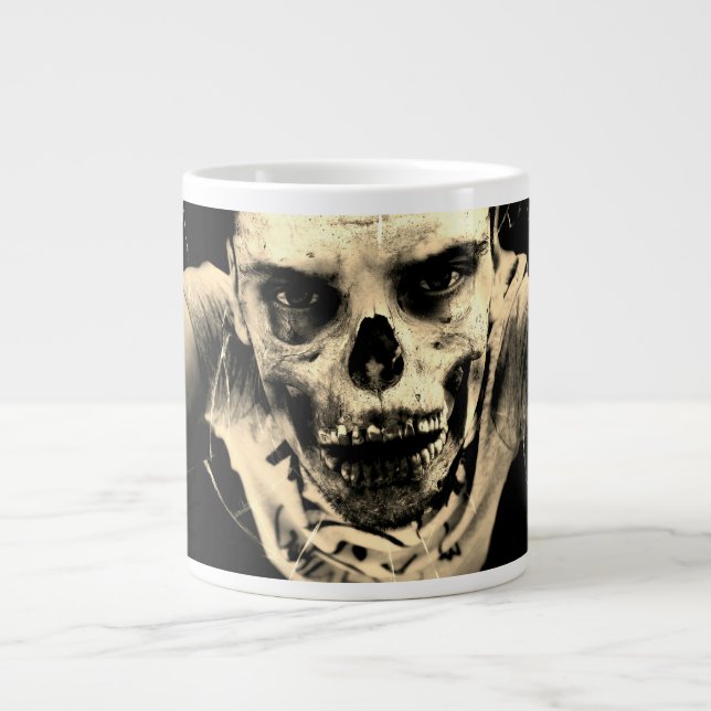Hjärnor före kaffe jumbo mugg (Framsidan)
