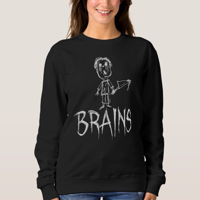 Hjärnor Halloween-kostym Ord 1 T Shirt (Framsida)