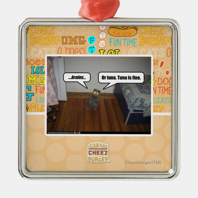 hjärnor julgransprydnad metall (Framsidan)