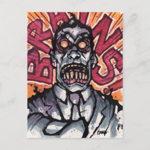 Hjärnor! vykort - Goad