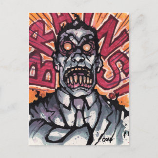 Hjärnor! vykort - Goad!