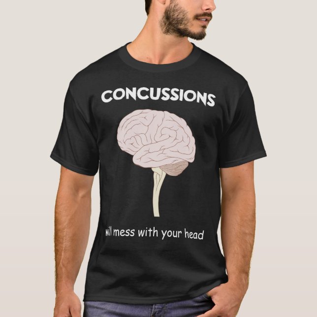 Hjärnskakningar Tee Shirt (Framsida)
