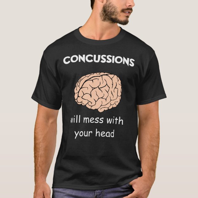 Hjärnskakningar (v2) t shirt (Framsida)
