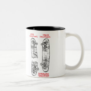 Hjärnskakningkaffemugg Två-Tonad Mugg