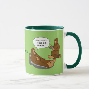 Hjärnskrynklare för Sasquatch för kontor rolig Mugg