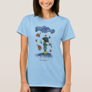 Hjärnstormbaby - den ljusa dockaT-tröja - blått Tee Shirt
