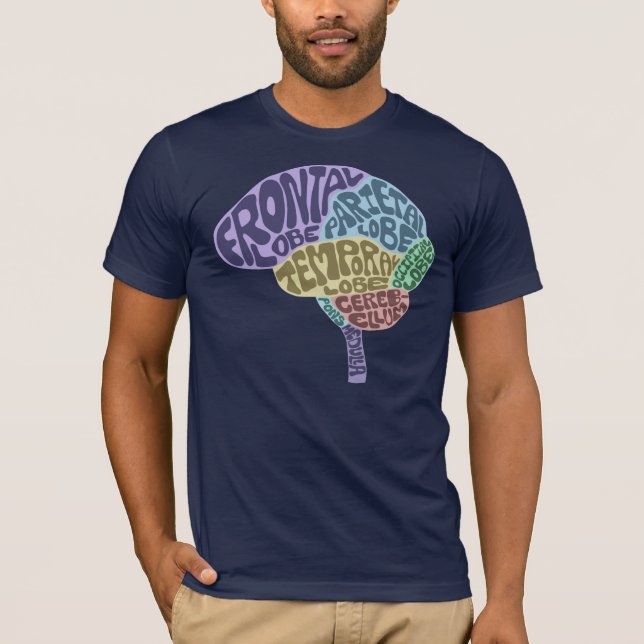 HjärnT-tröja (mörk) T-shirt (Framsida)