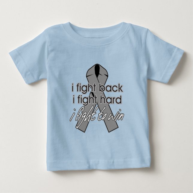 Hjärntumör jag slåss tillbaka t-shirt (Framsida)