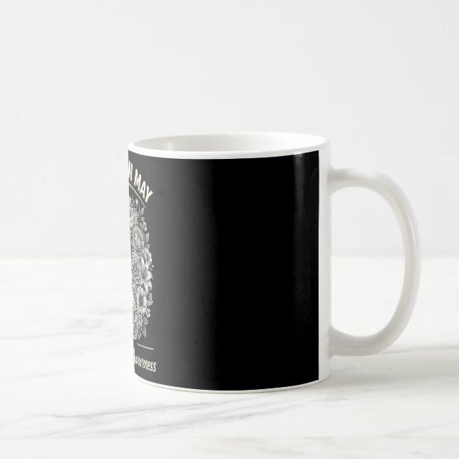 Hjärntumör medvetenhet bär grått i maj stark kaffemugg (Höger)