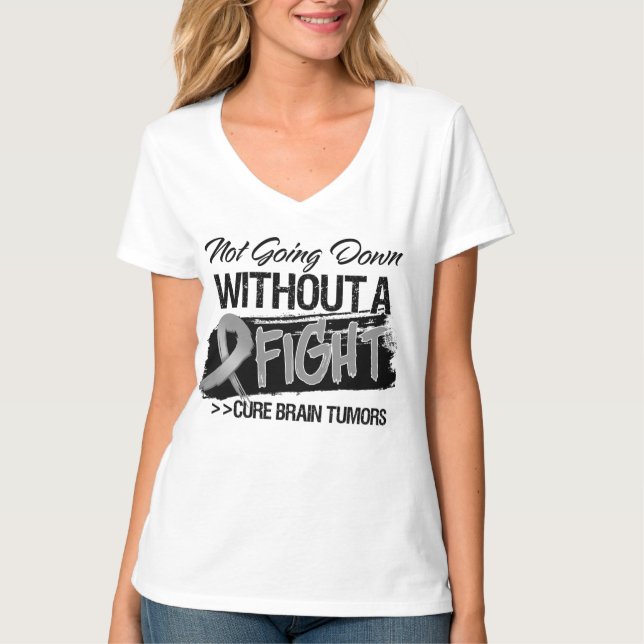 Hjärntumoren som inte går, besegrar utan ett t-shirt (Framsida)