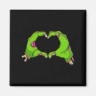 Hjärnzombies Halloween Rolig Kärlek Skräck Män Magnet