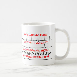 Hjärt- belysningsystem --Hjärt- sjuksköterskag Kaffemugg