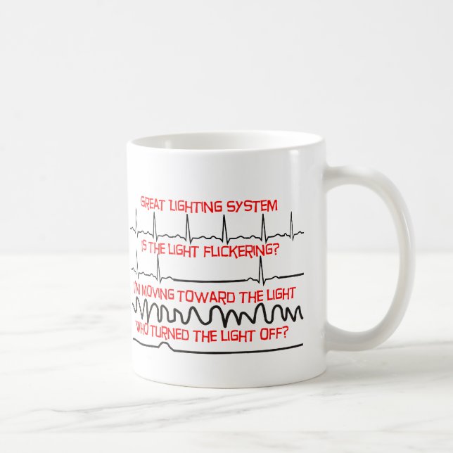 Hjärt- belysningsystem --Hjärt- sjuksköterskagåvor Kaffemugg (Höger)