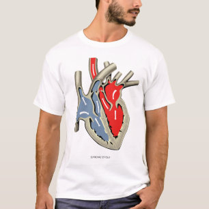Hjärt- cykla t shirt