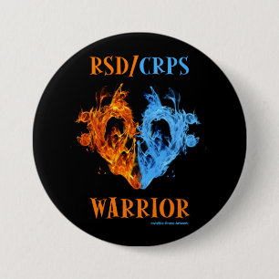 Hjärt/flamma...RSD/CRPS Knapp