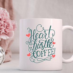 Hjärt, Hustle, kaffe Kaffemugg