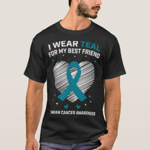 Hjärt- I Bära- skalan för bästa Friend Ovarian Can T Shirt
