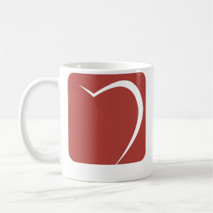 hjärt-kärlek,(personalisera) lägga till namn, t kaffemugg