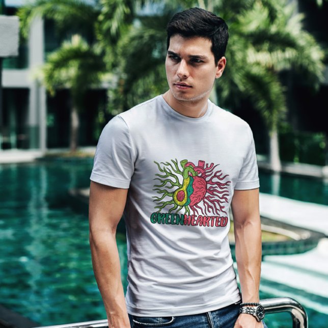 Hjärt- och avokado-system t shirt (Skapare uppladdad)