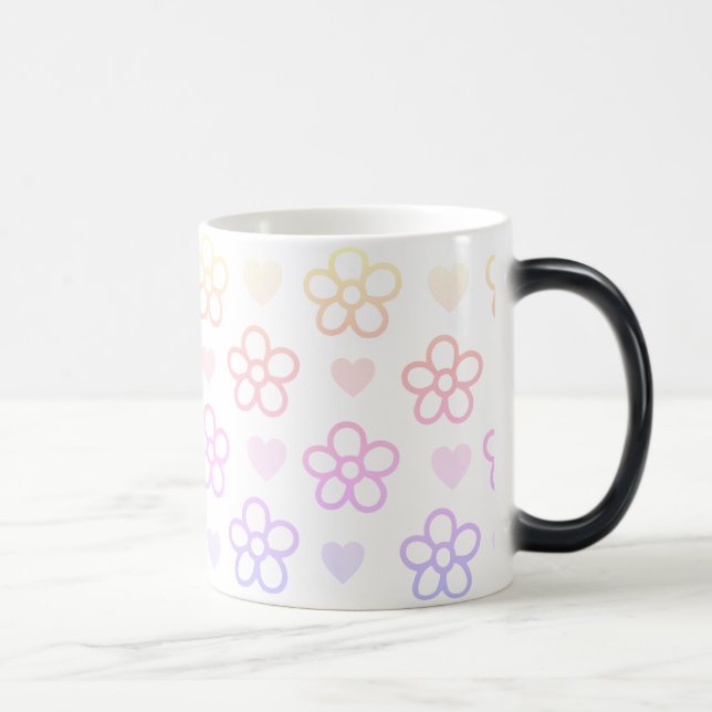 Hjärt- och blomkaffe Mugg (Höger)