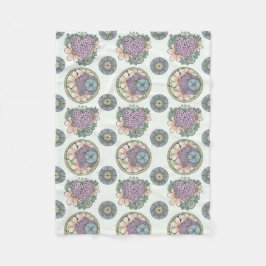 Hjärt- och blommor, dvärgfilt. fleecefilt