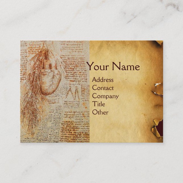 Hjärt - och bronkialartärer,Doktor,Medicinskt Visitkort (Framsida)