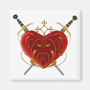 Hjärt- och daggmagnet magnet