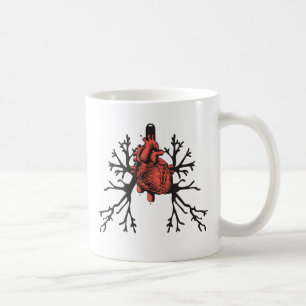 Hjärt och lungor kaffemugg