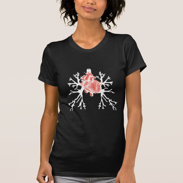 Hjärt och lungor t-shirt (Framsida)
