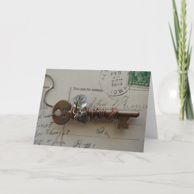 Hjärt och Nyckel, blandat mediefrihet fortfarande  Kort (Framsida)