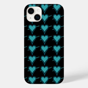 Hjärt och pil - Teal iPhone/iPad-fall