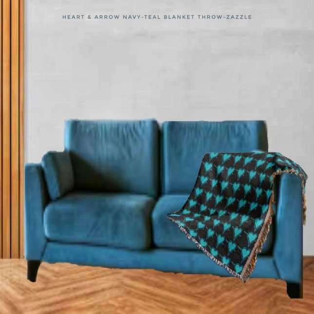 Hjärt- och pilmarinklistrad blåsor filt (Skapare uppladdad)