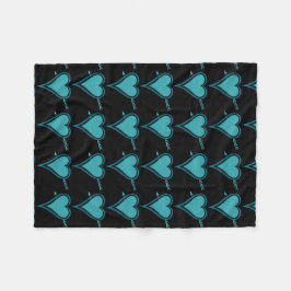 Hjärt- och pilmartinfärgad sköldpadda fleecefilt