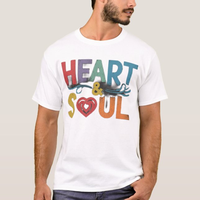 Hjärt- och Soul-grafik Tee (Framsida)