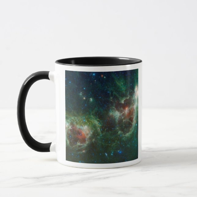 Hjärt - och Soul-nebulae, infraröd mosaik Mugg (Vänster)