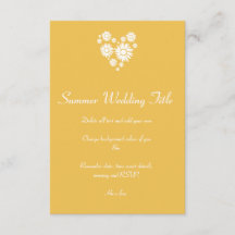 Hjärt- och vit solblomma i Bröllop Sol