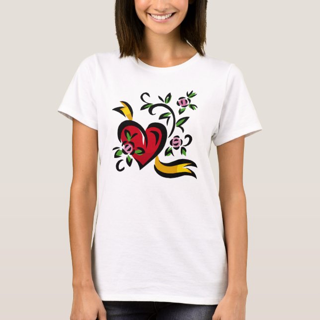 Hjärt, Ro, band T-shirt (Framsida)