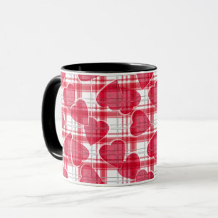 Hjärt-rutig Mugg