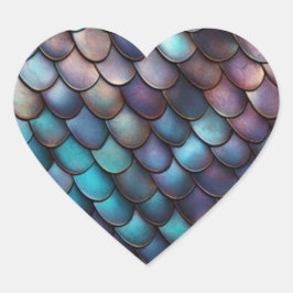 Hjärt&skalemärkning Hjärtformat Klistermärke