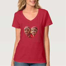 Hjärt-T-Shirt-foto för kvinnor T Shirt