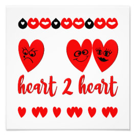 Hjärt-till-hjärta Fototryck